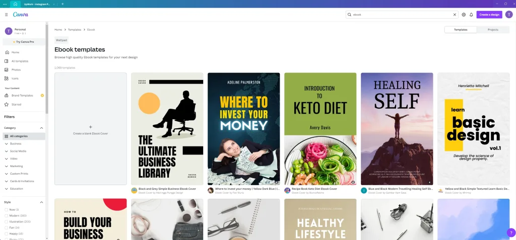 Canva eBook Templates