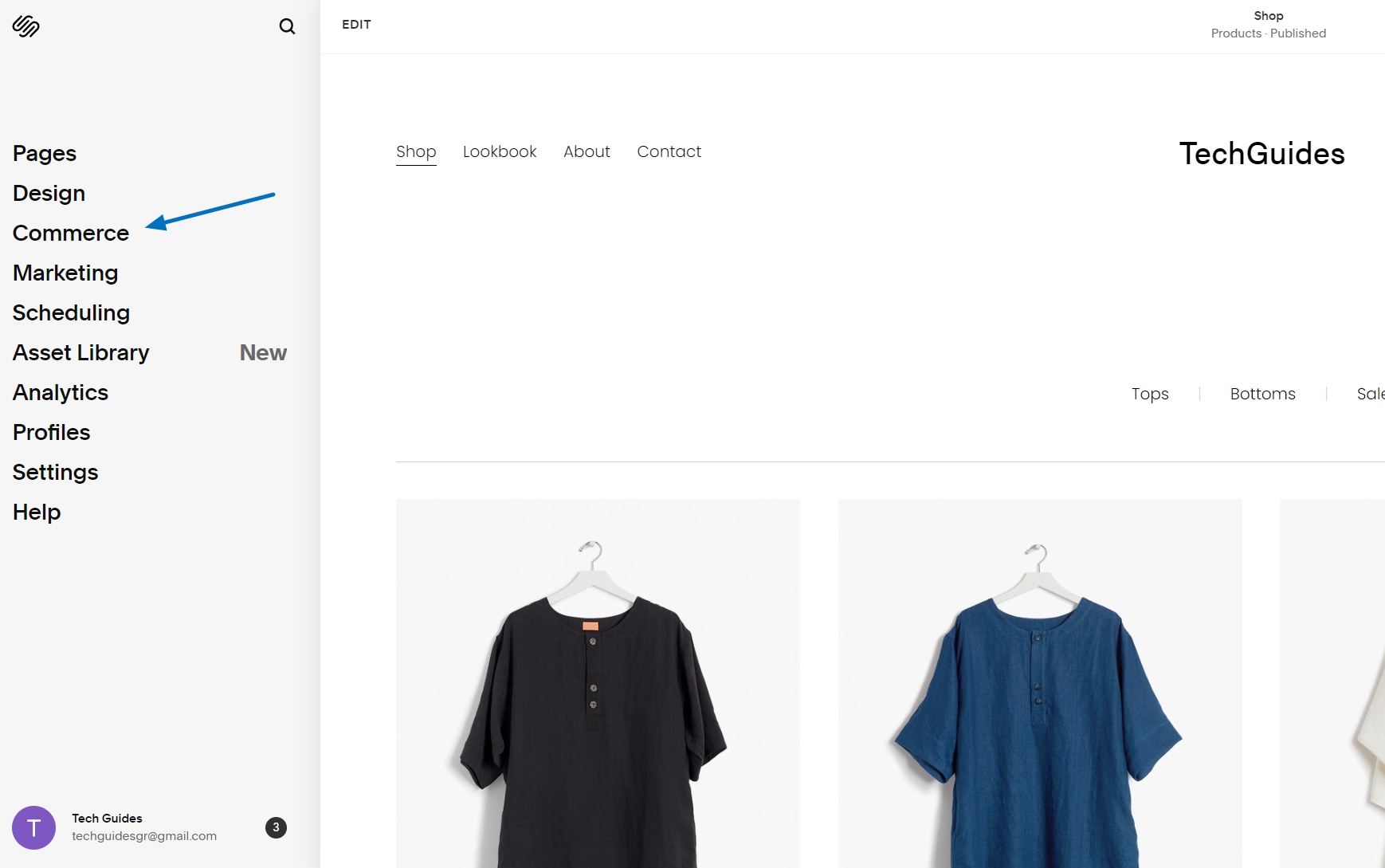 Squarespace Commerce