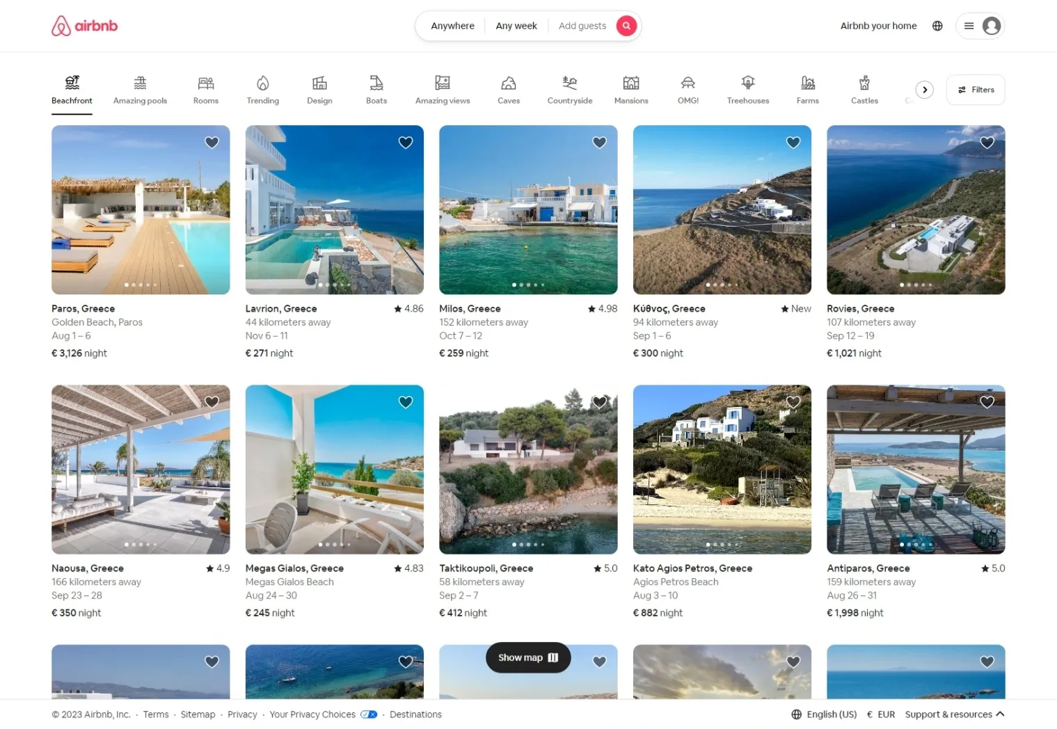 Airbnb Αρχική Σελίδα