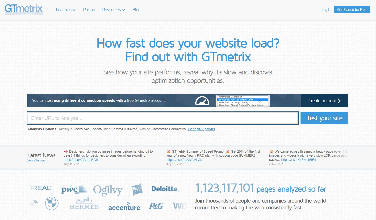 Shopify SEO: 7 Συμβουλές για eCommerce καταστήματα 2 GTMetrix - Έλεγχος Ταχύτητας Ιστοσελίδας
