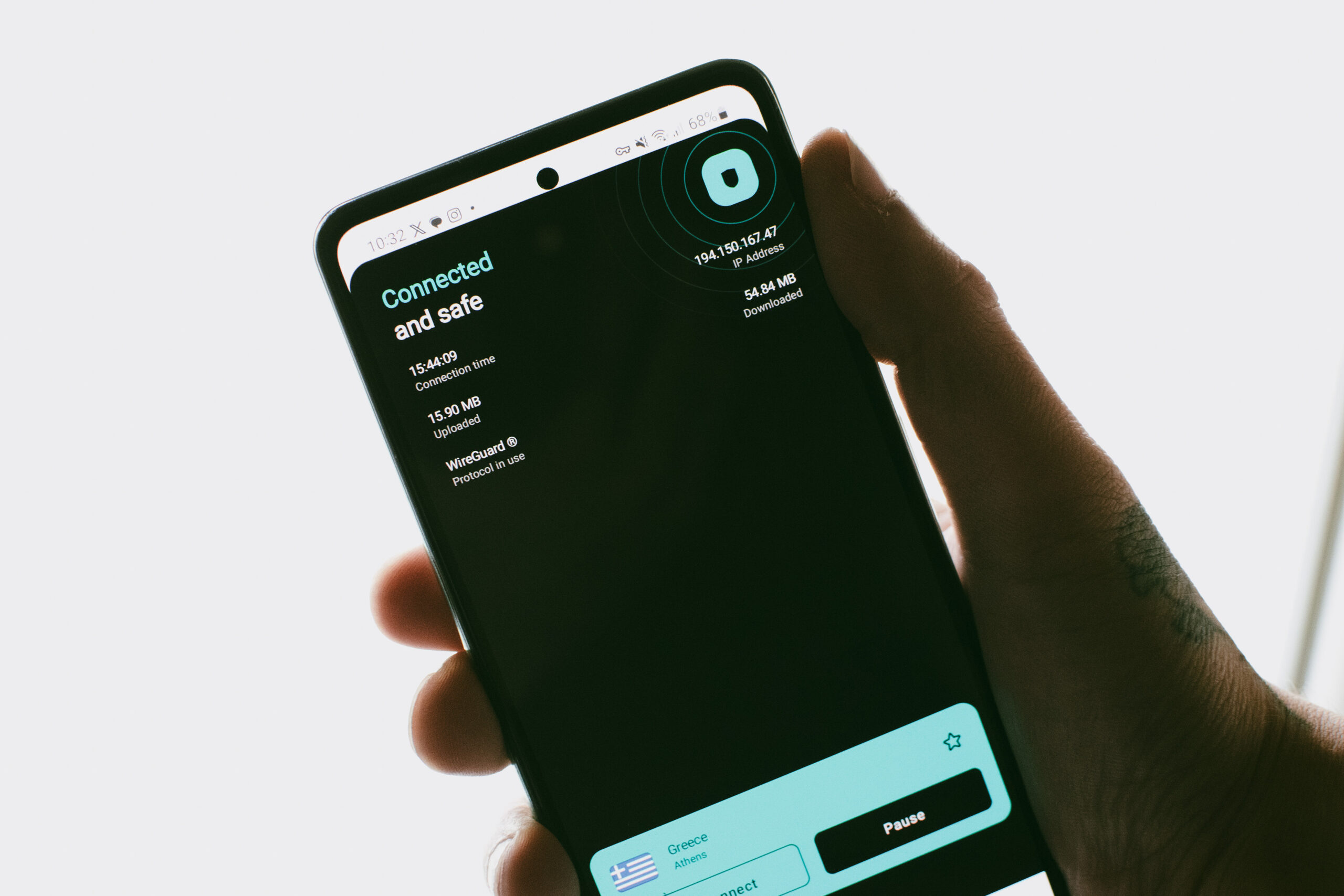 Surfshark VPN στο Samsung Galaxy A52s με Android 12